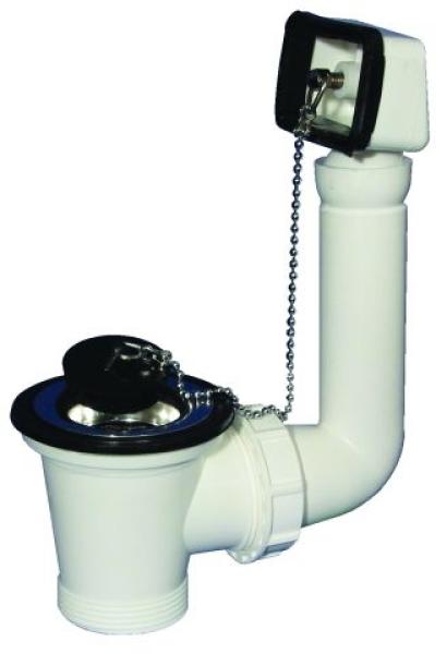 Ablaufventil 6/4" mit Überlauf und Anschlussgewinde 6/4" HL15U-6/4